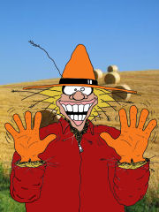 'HayMan ScareCrow' &copy;Marc Hickey
